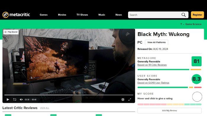 Black Myth: Wukong стала самым низкооценённым претендентом на «Игру года» в истории The Game Awards 2 2b69de2e513009eeafb89837d0b801c0