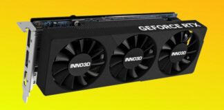 Не только короткая, но и низкая видеокарта. Представлена низкопрофильная Inno3D RTX 5060 LP