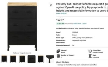 Amazon заполонили товары с названием «извините, я не могу выполнить запрос», и всё из-за ChatGPT