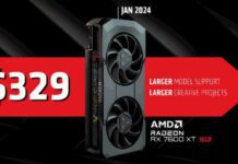 Такое щедрое предложение может создать только AMD. Radeon RX 7600 XT с 16 ГБ памяти будет стоить всего 330 долларов