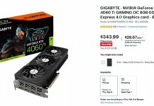 Самая невыгодная современная видеокарта Nvidia ощутимо подешевела. GeForce RTX 4060 Ti теперь можно купить за 345 долларов