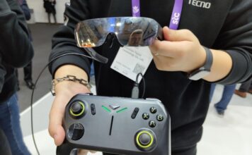 Tecno представила Pocket Go — первую в мире портативную игровую консоль с AR-очками вместо экрана