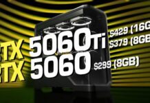 Представлены народные видеокарты GeForce RTX 5060 Ti и GeForce RTX 5060 по цене от 300 долларов