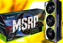Стоимость GeForce RTX 5090 в Европе впервые упала ниже рекомендованной