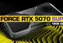 18 ГБ памяти вместо 12 ГБ и 6400 ядер CUDA. Раскрыты характеристики GeForce RTX 5070 Super