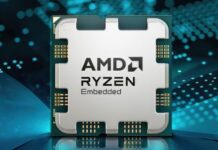 5,7 ГГц, 16 ядер, 128 МБ кэша и целых 10 лет поддержки. Представлены процессоры AMD Ryzen Embedded 9000