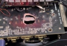 GeForce RTX 5070 Ti с огромной дыркой в плате получила вторую жизнь благодаря Radeon RX 580