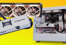 Это RTX 5090 с жидкостным охладителем и вентиляторами Noctua. Sycom выпустила модель GeForce RTX 5090 Hydro LC Plus