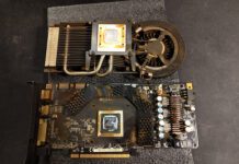 Как будто курил не владелец ПК, а сама видеокарта. Редкая GeForce 9800GT 10 лет работала у заядлых курильщиков и превратилась в «копчёность»