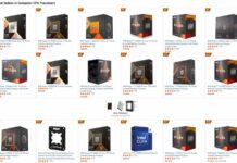 Процессоры Intel где-то в хвосте. AMD Ryzen занимают 14 первых строчек в рейтинге самых продаваемых CPU Amazon USA