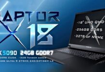 Ноутбук по цене слитка золота. Eurocom Raptor X18 с 256 ГБ ОЗУ и 32 ТБ SSD оказался дороже 15 тысяч долларов